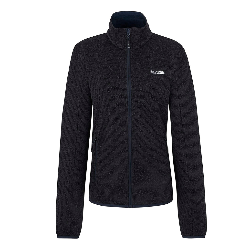 Regatta Full Zip Fleece Jacket With Contrast Trim (Size 16) - Navy
