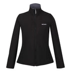 Regatta Womens Softshell Fleece Jacket With Full Zip (Size 18) - Black