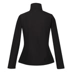 Regatta Womens Softshell Fleece Jacket With Full Zip (Size 18) - Black
