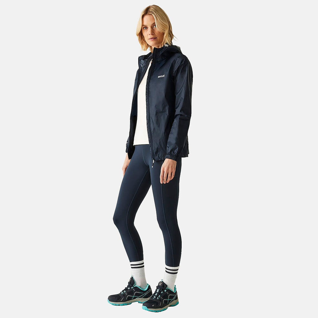 Regatta Womens Full Waterproof Jacket With Packet Pouch (Size 18) - Midnight