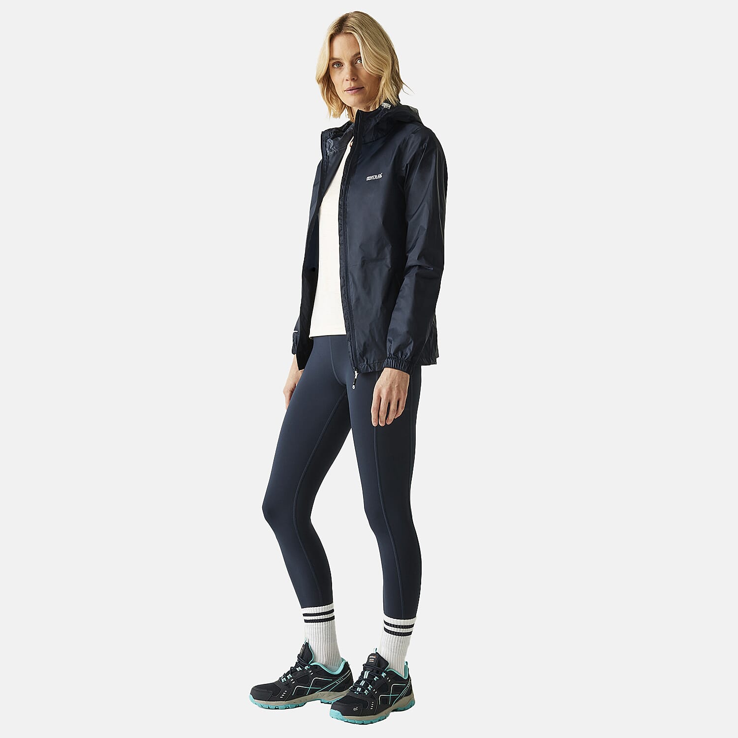 Regatta Womens Full Waterproof Jacket With Packet Pouch (Size 18) - Midnight