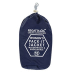 Regatta Womens Full Waterproof Jacket With Packet Pouch (Size 18) - Midnight