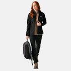 Regatta Womens Softshell Fleece Jacket With Full Zip (Size 20) - Black