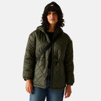 Regatta Womens Lightweight Waterproof Quited Jacket (Size 20) - Dark Khaki