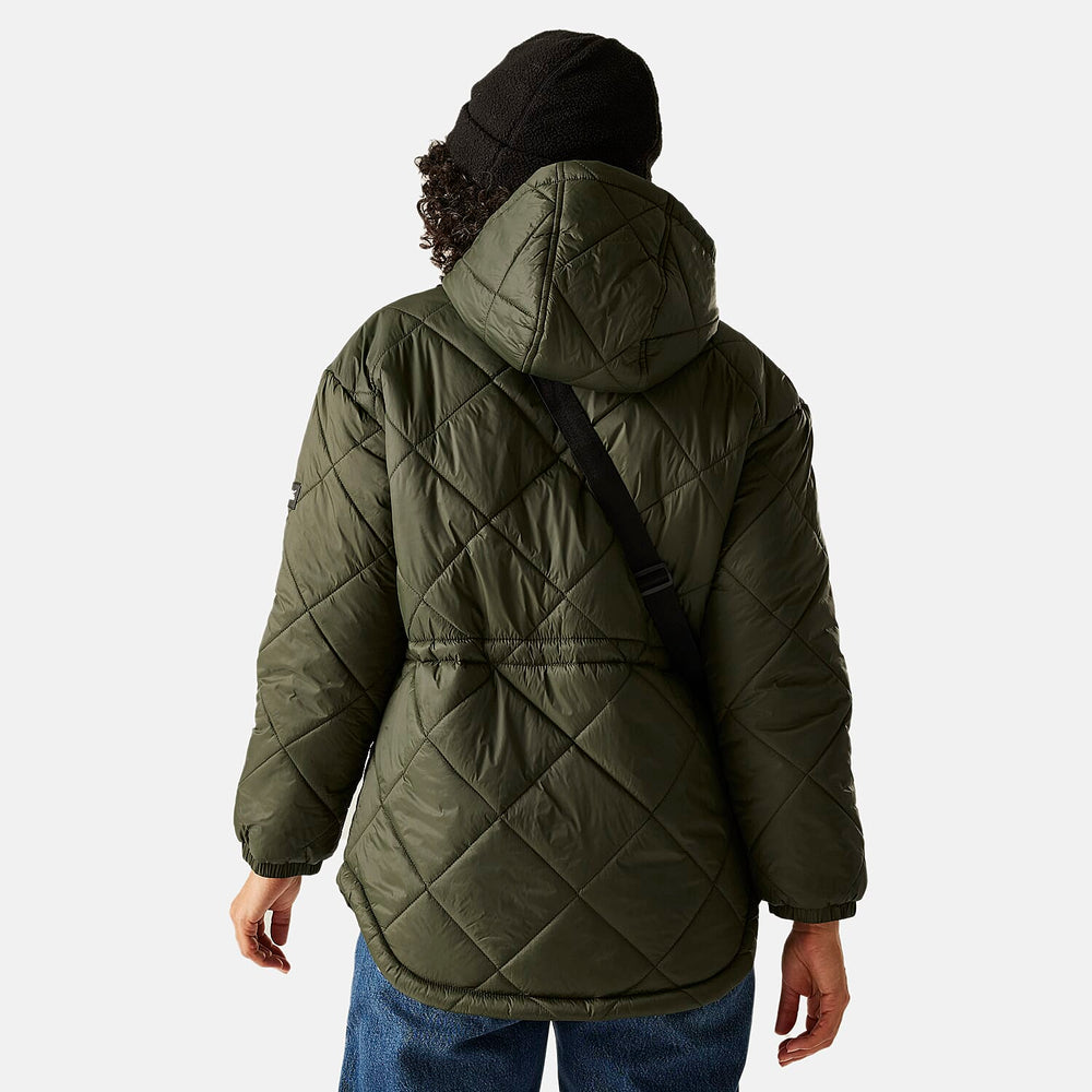 Regatta Womens Lightweight Waterproof Quited Jacket (Size 20) - Dark Khaki