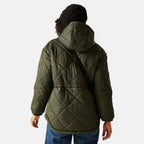 Regatta Womens Lightweight Waterproof Quited Jacket (Size 20) - Dark Khaki