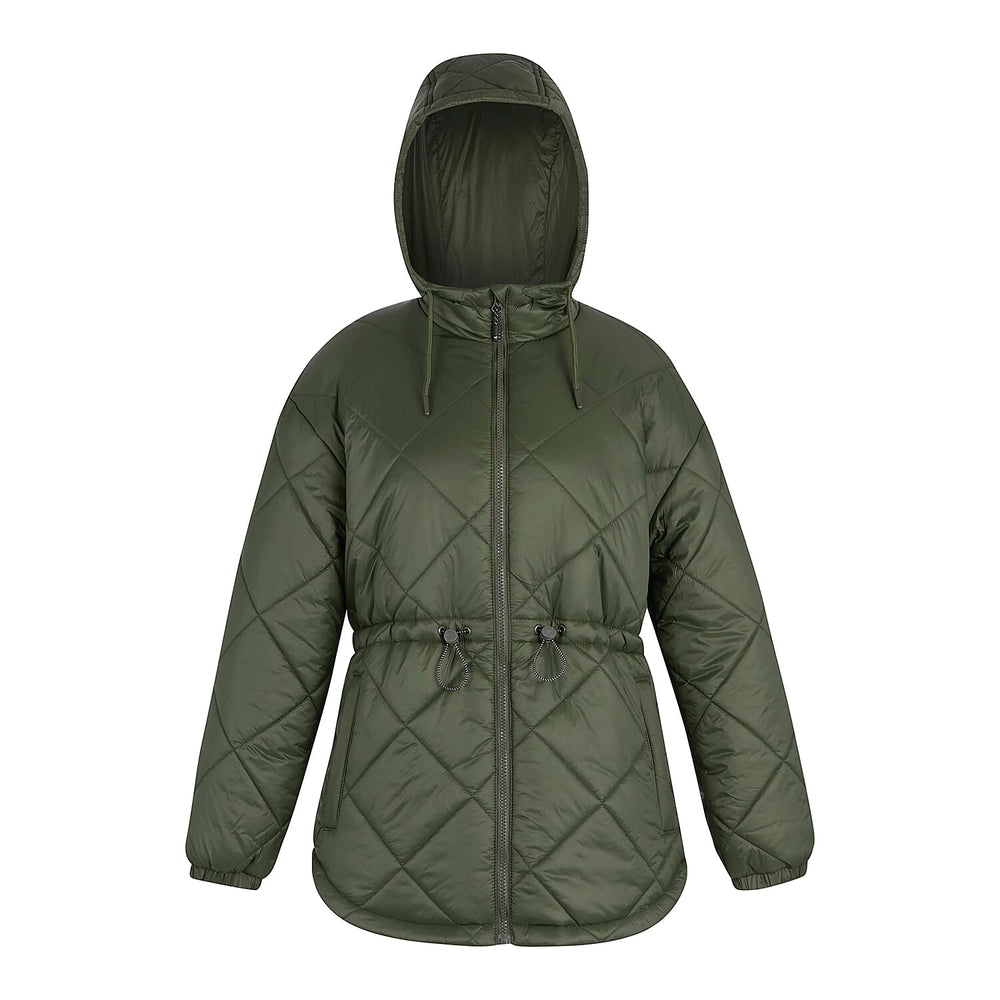 Regatta Womens Lightweight Waterproof Quited Jacket (Size 20) - Dark Khaki
