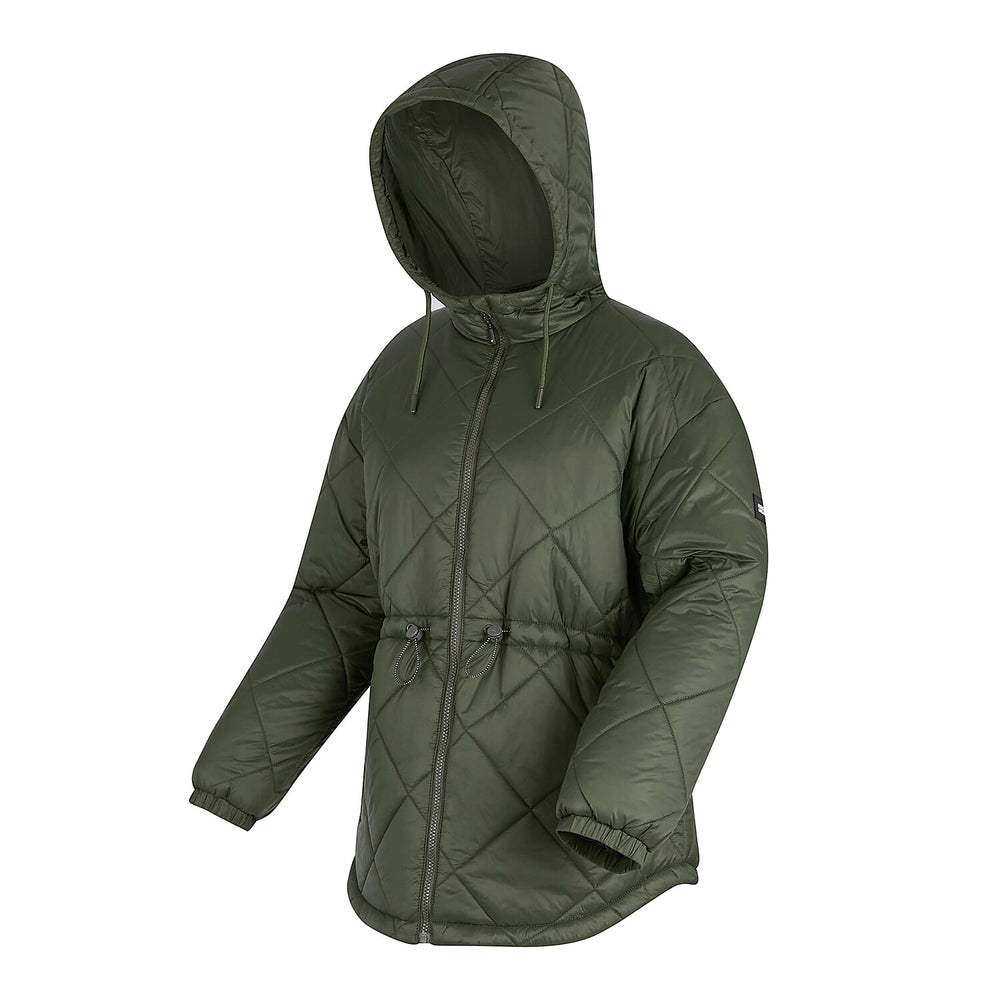 Regatta Womens Lightweight Waterproof Quited Jacket (Size 20) - Dark Khaki