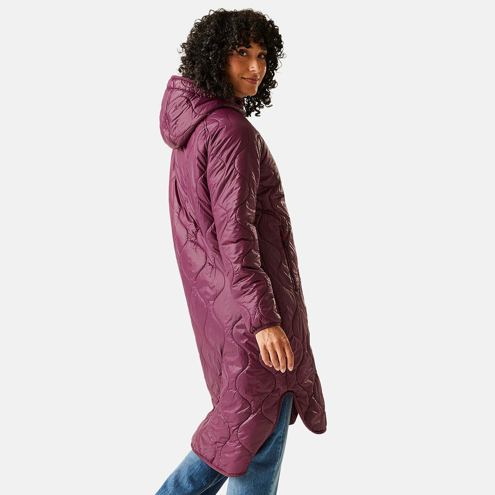 Regatta Womens Longline Waterproof Quilted Jacket (Size 20) - Fig