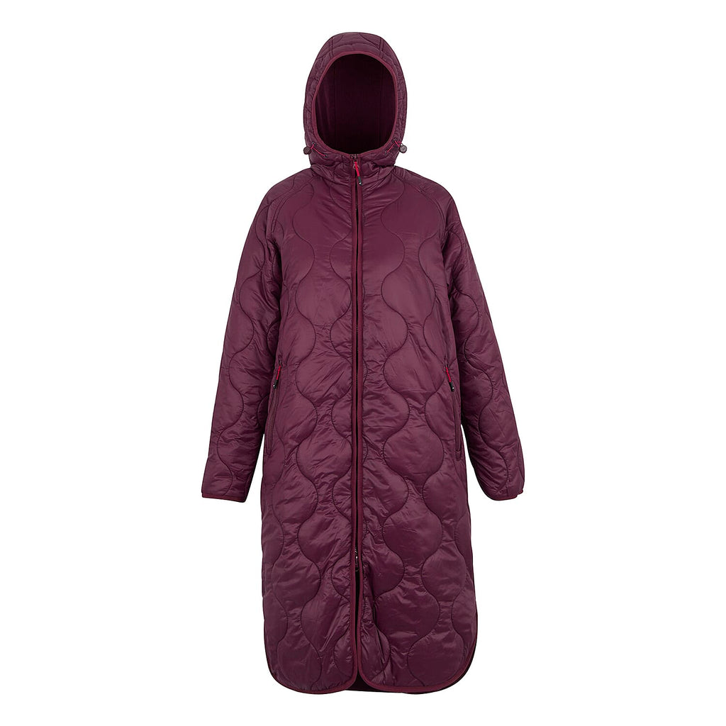 Regatta Womens Longline Waterproof Quilted Jacket (Size 20) - Fig