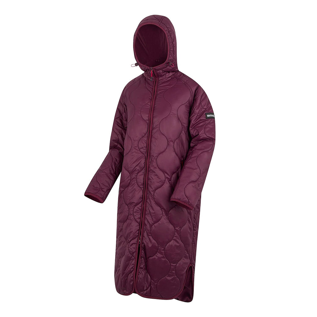 Regatta Womens Longline Waterproof Quilted Jacket (Size 20) - Fig