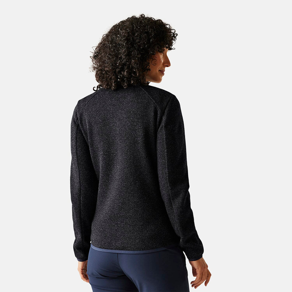 Regatta Womens Full Zip Fleece Jacket With Contrast Trim (Size 20) - Navy