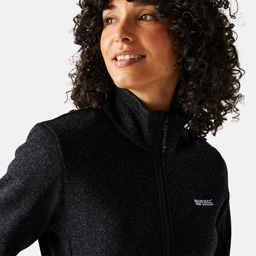 Regatta Womens Full Zip Fleece Jacket With Contrast Trim (Size 20) - Navy