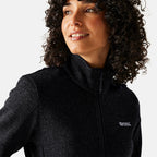 Regatta Womens Full Zip Fleece Jacket With Contrast Trim (Size 20) - Navy