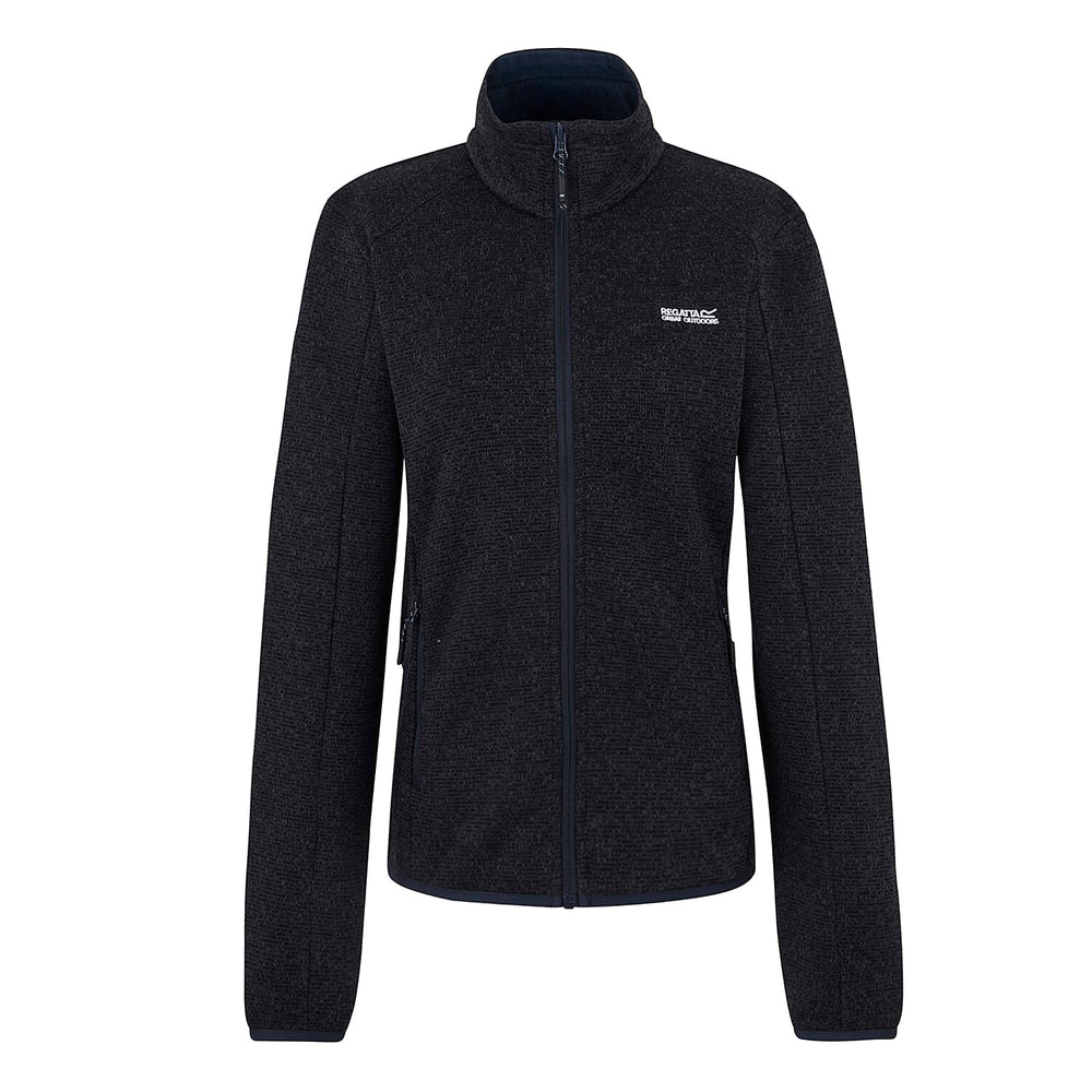 Regatta Womens Full Zip Fleece Jacket With Contrast Trim (Size 20) - Navy