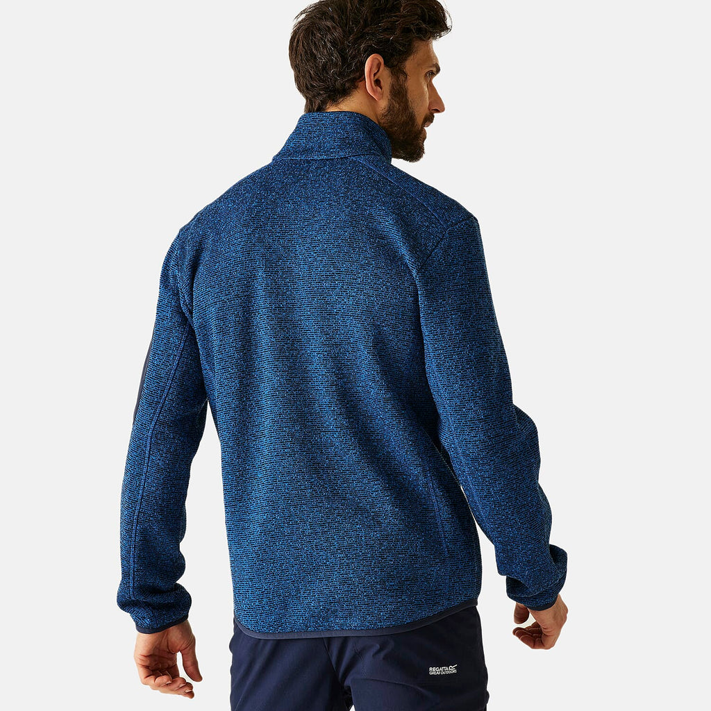 Regatta Mens Soft Brushed Full-Zip Fleece (Size 55-57In) - Snorkel Blue