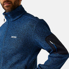 Regatta Mens Soft Brushed Full-Zip Fleece (Size 55-57In) - Snorkel Blue