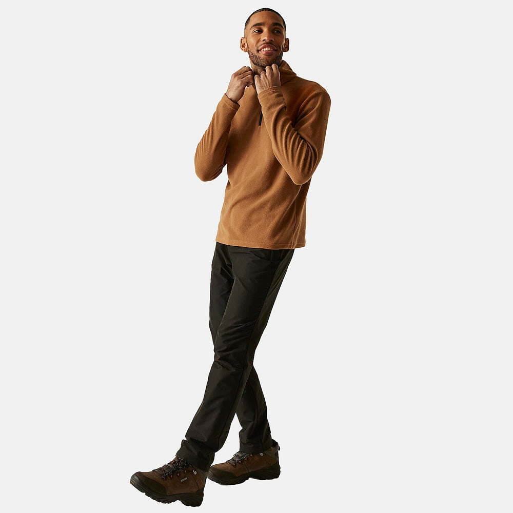 Regatta Mens Lightweight Half-Zip Fleece (Size L) - Brown