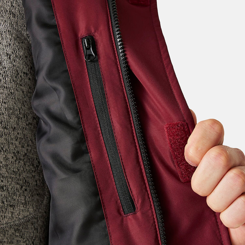 Regatta Mens Fleece Lined Waterproof Insulated Jackets With Storm Hood And Pockets (Size 104-106.5Inch) - Dark Maroon