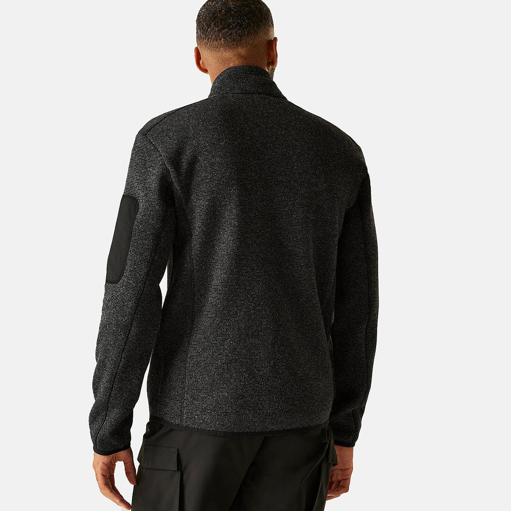 Regatta Mens Soft Brushed Full-Zip Fleece (Size 39-40In) - Black