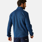 Regatta Mens Soft Brushed Full-Zip Fleece (Size 39-40In) - Snorkel Blue