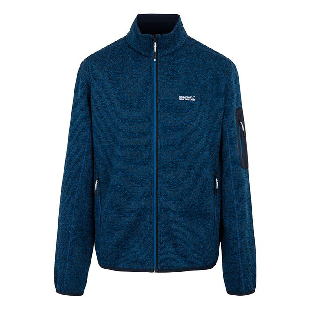 Regatta Mens Soft Brushed Full-Zip Fleece (Size 39-40In) - Snorkel Blue