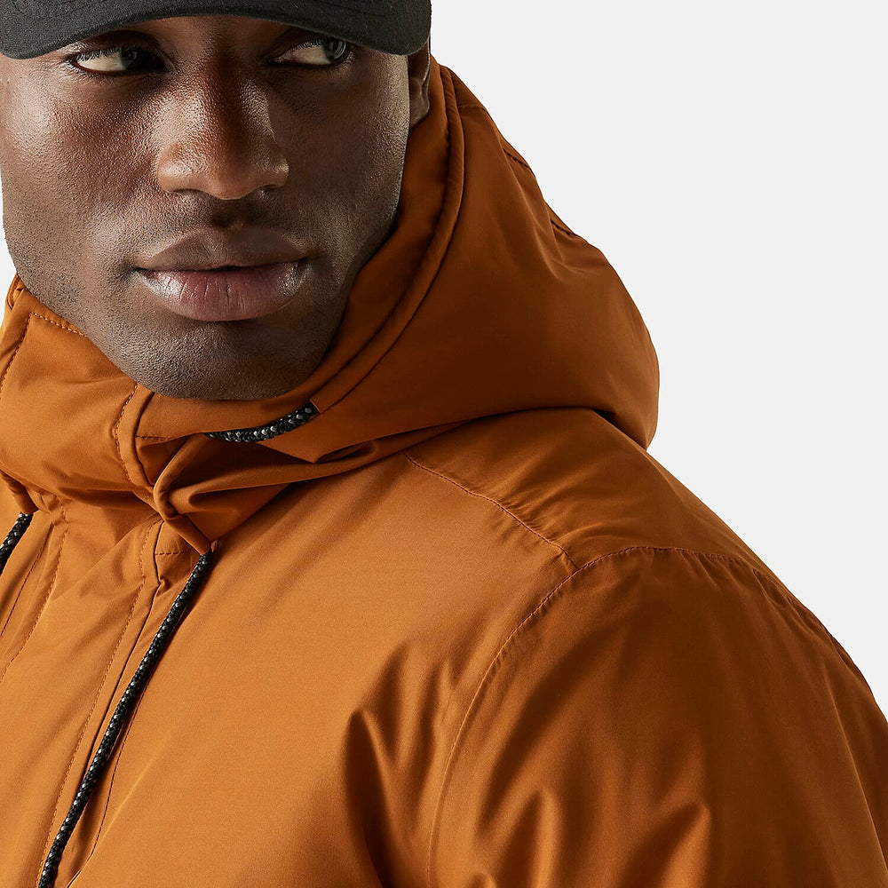Regatta Mens Fleece Lined Waterproof Insulated Jackets With Storm Hood And Pockets (Size 109-112Inch) - Brown