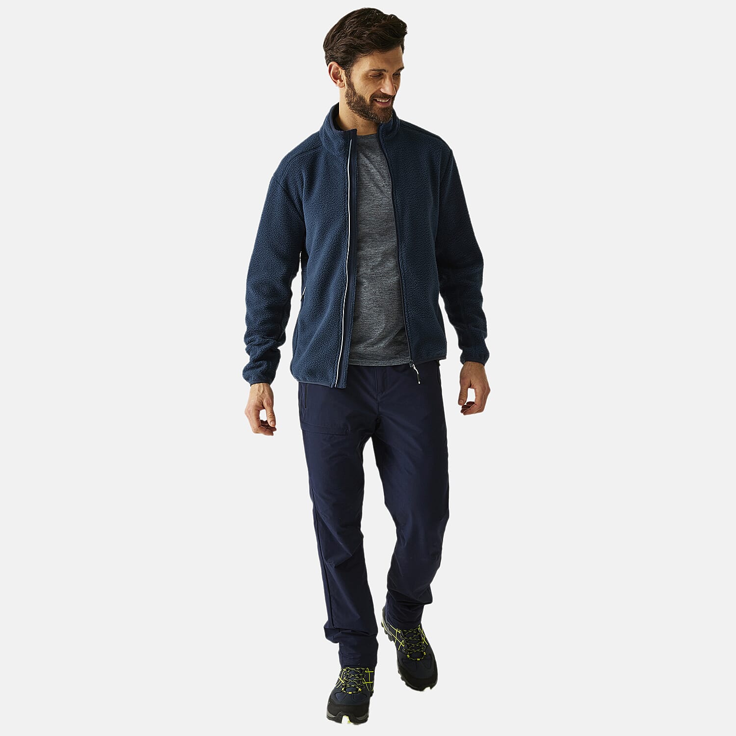 Regatta Mens Full-Zip Lightweight Fleece (Size XL) - Moon Light Denim