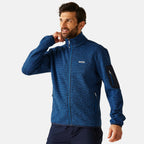 Regatta Mens Soft Brushed Full-Zip Fleece (Size 43-44In) - Snorkel Blue