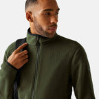 Regatta Mens Full-Zip Lightweight Fleece (Size XL) - Olive Night
