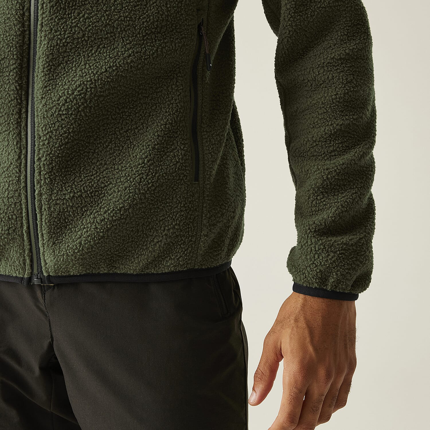 Regatta Mens Full-Zip Lightweight Fleece (Size XL) - Olive Night