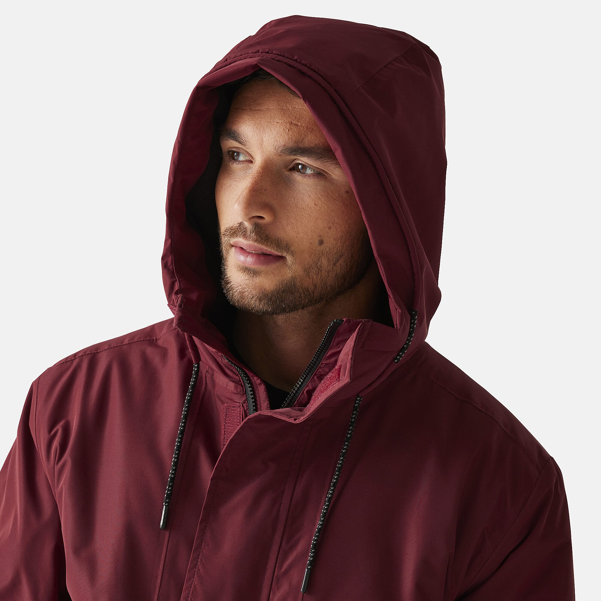 Regatta Mens Fleece Lined Waterproof Insulated Jackets With Storm Hood And Pockets (Size 109-112Inch) - Dark Maroon