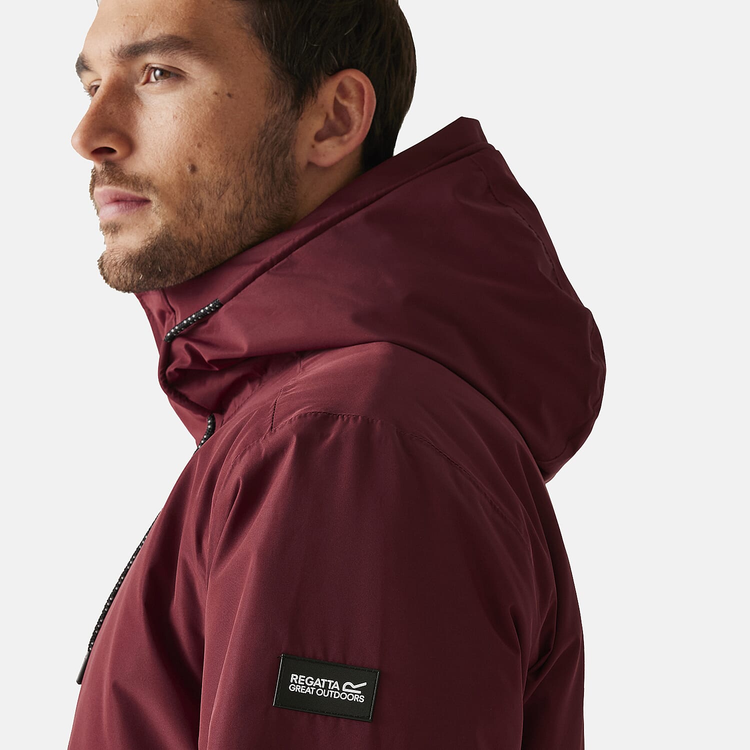Regatta Mens Fleece Lined Waterproof Insulated Jackets With Storm Hood And Pockets (Size 117-122Inch) - Dark Maroon