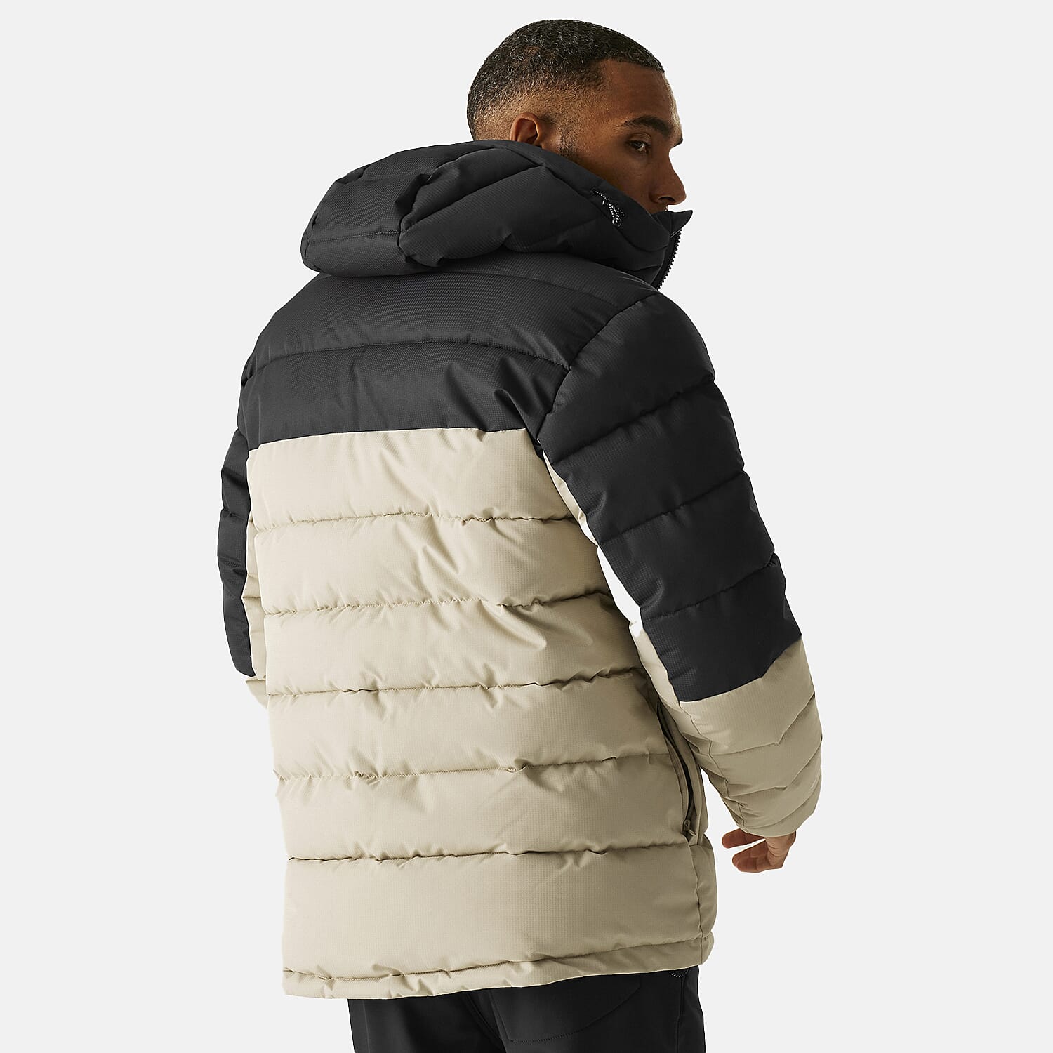 Regatta Mens Padded Jacket With Hood (Size XXXL) - Grey