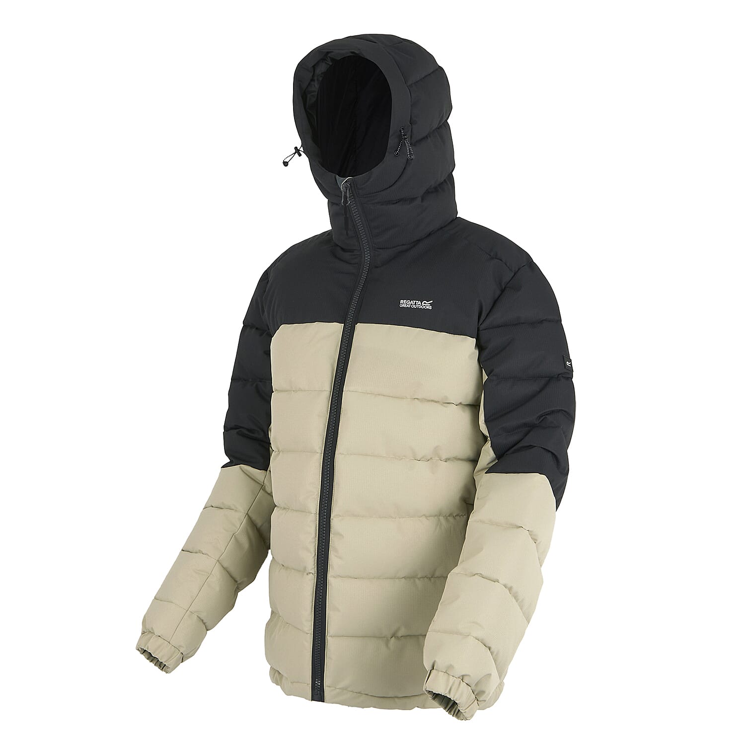Regatta Mens Padded Jacket With Hood (Size XXXL) - Grey