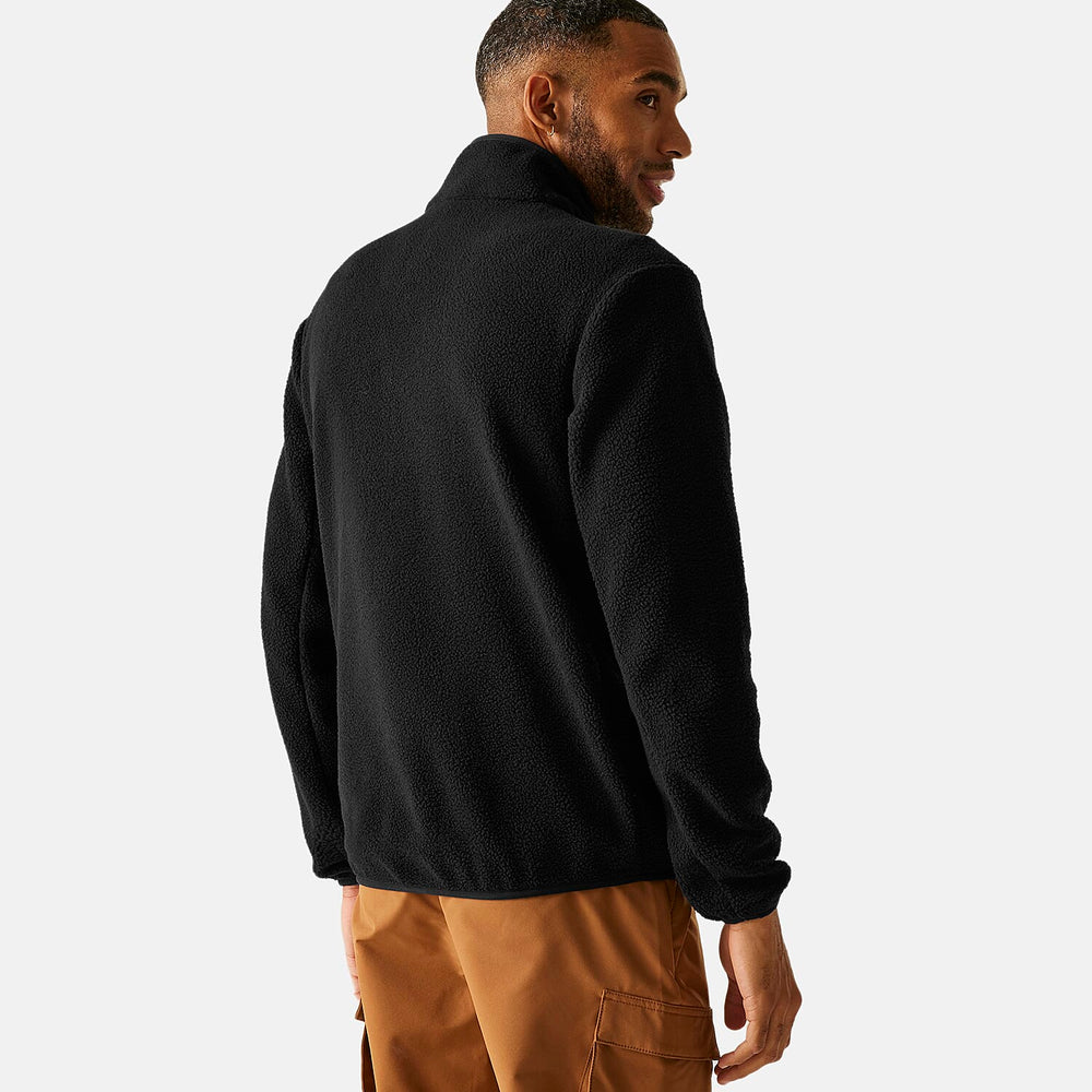 Regatta Mens Full-Zip Lightweight Fleece (Size XXXL) - Black