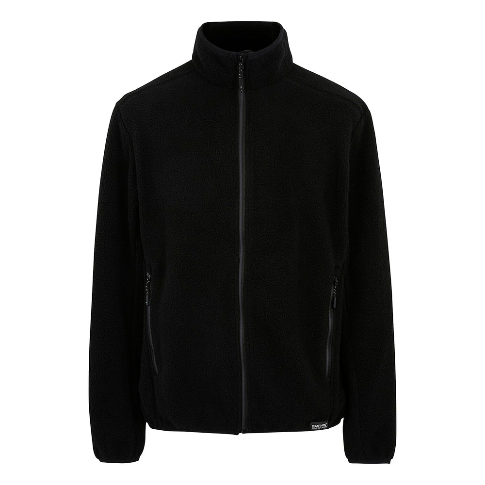 Regatta Mens Full-Zip Lightweight Fleece (Size XXXL) - Black
