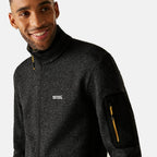 Regatta Mens Soft Brushed Full-Zip Fleece (Size 49-51In) - Black