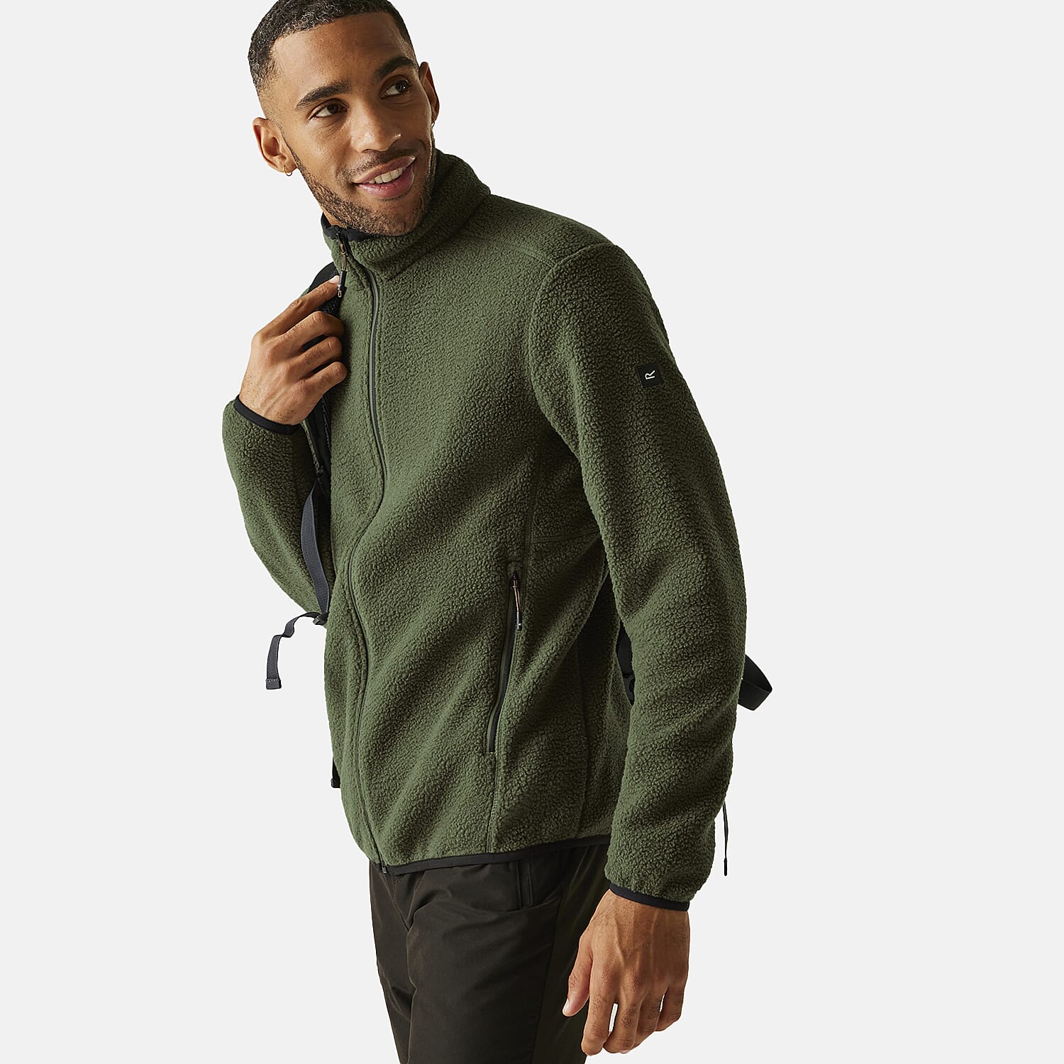 Regatta Mens Full-Zip Lightweight Fleece (Size XXXL) - Olive Night