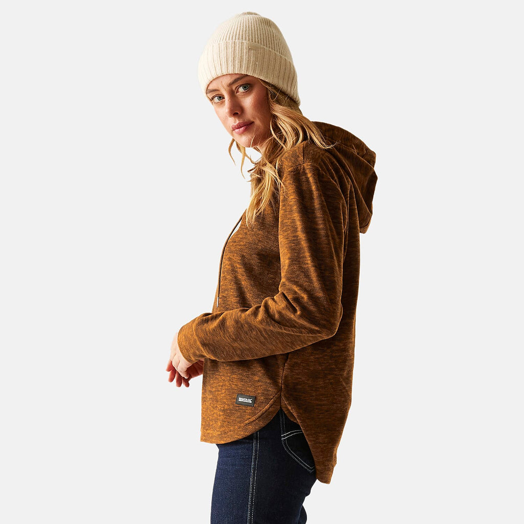 Regatta Womens Marl Fleece Hoodie (Size 14) - Glazedginge