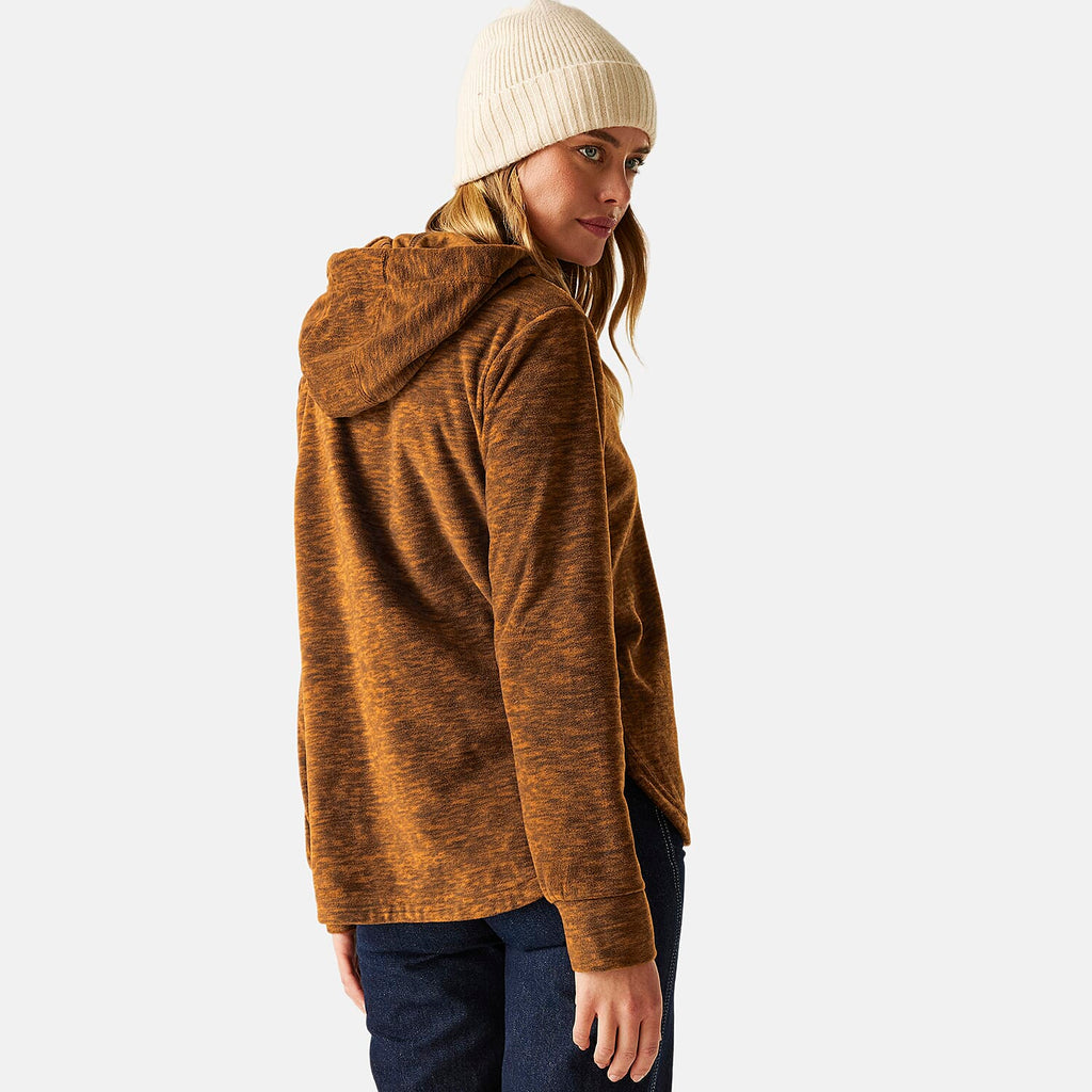 Regatta Womens Marl Fleece Hoodie (Size 18) - Glazedginge