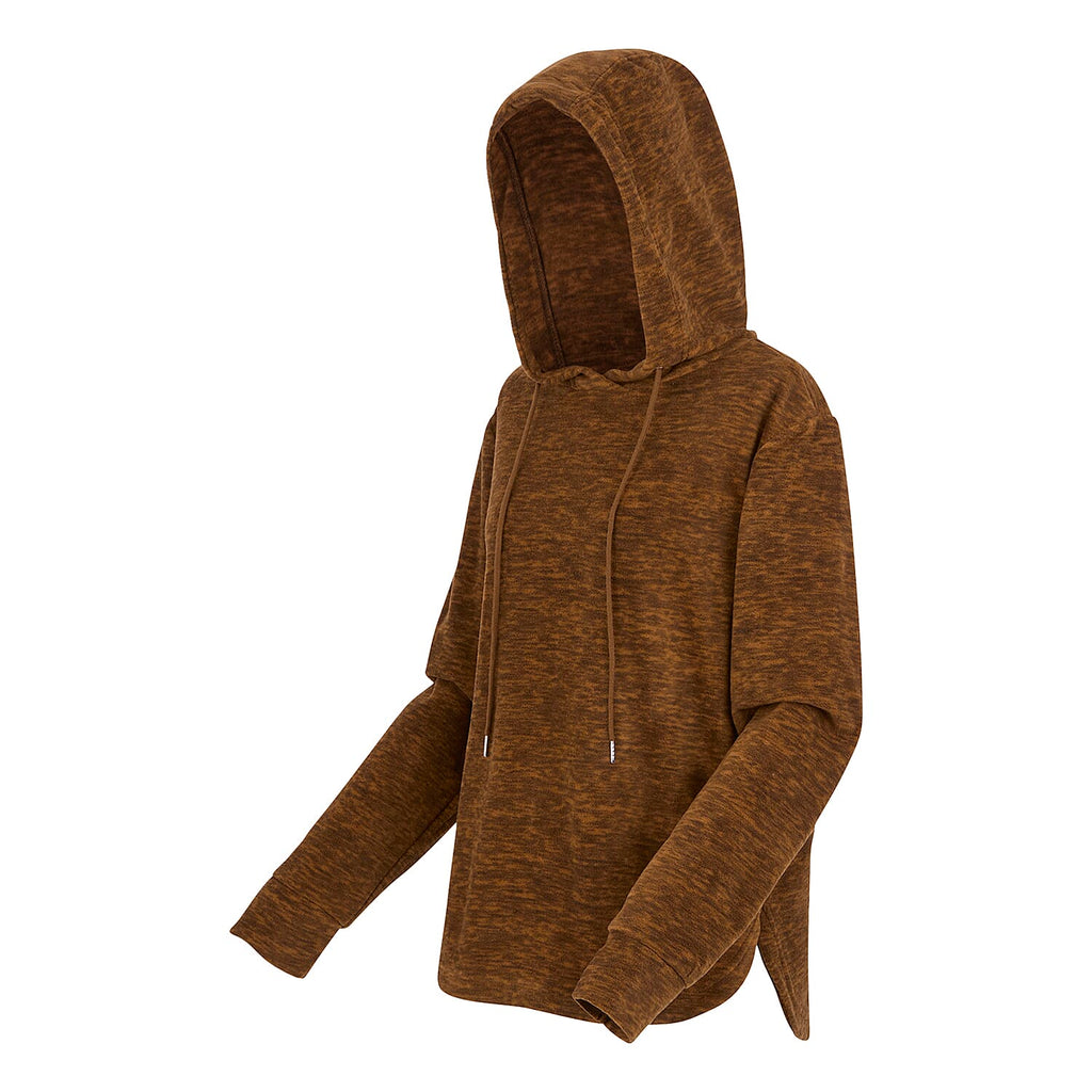 Regatta Womens Marl Fleece Hoodie (Size 18) - Glazedginge