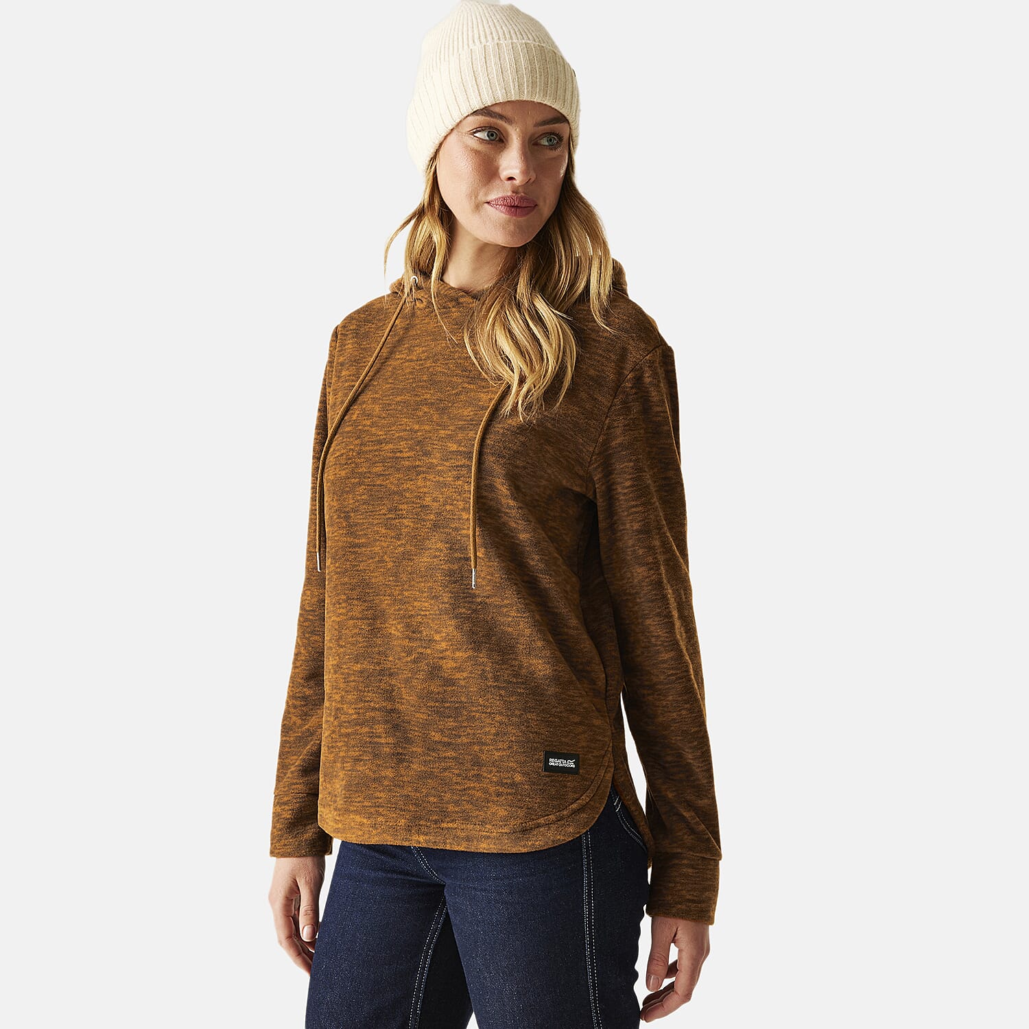 Regatta Womens Marl Fleece Hoodie (Size 20) - Glazedginge
