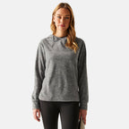 Regatta Womens Marl Fleece Hoodie (Size 16) - Seed Grey