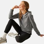 Regatta Womens Marl Fleece Hoodie (Size 20) - Seed Grey