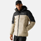 Regatta Mens Padded Jacket With Hood (Size L) - Grey