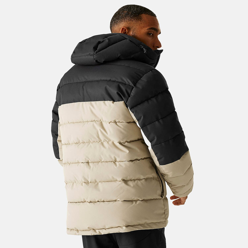 Regatta Mens Padded Jacket With Hood (Size L) - Grey
