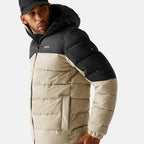 Regatta Mens Padded Jacket With Hood (Size L) - Grey