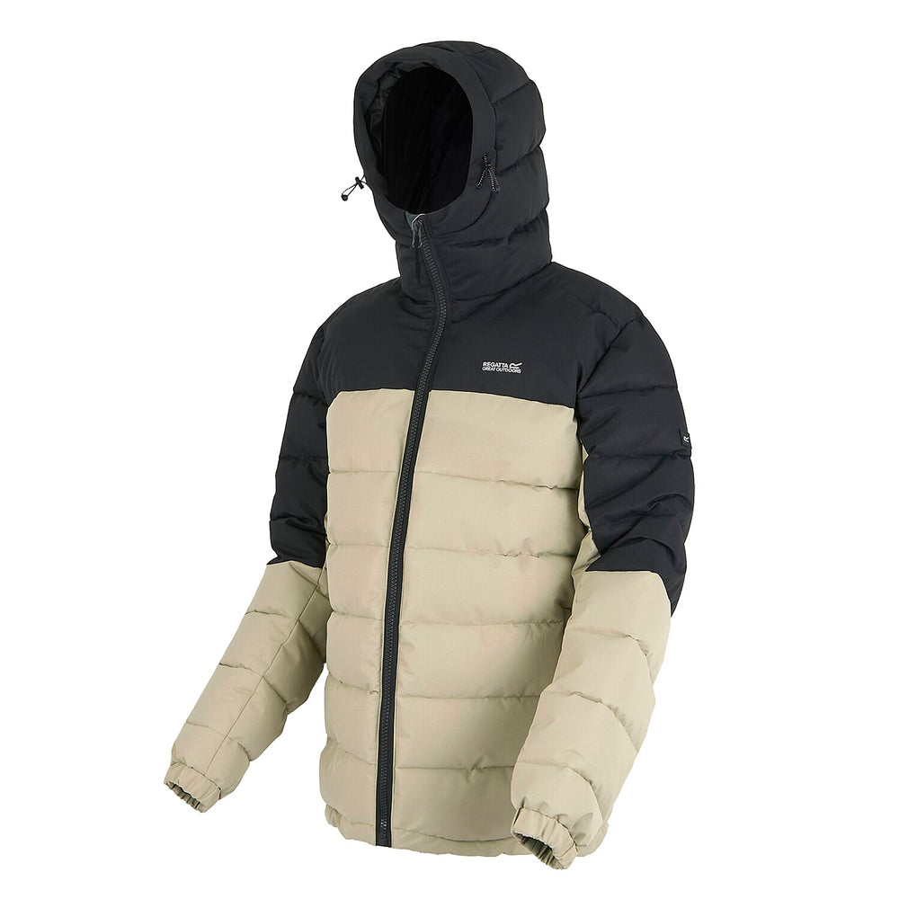 Regatta Mens Padded Jacket With Hood (Size L) - Grey