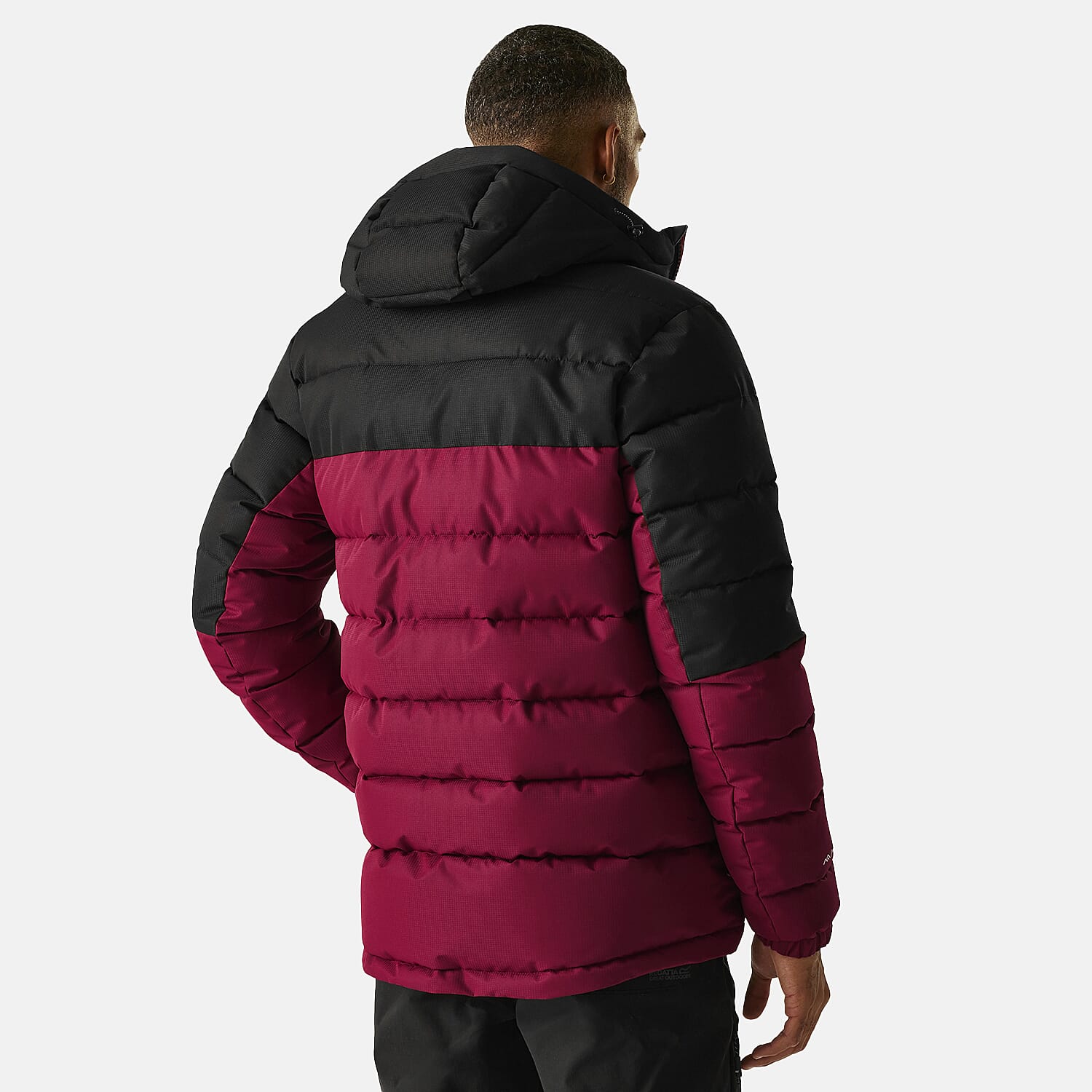 Regatta Mens Padded Jacket With Hood (Size M) - Maroon